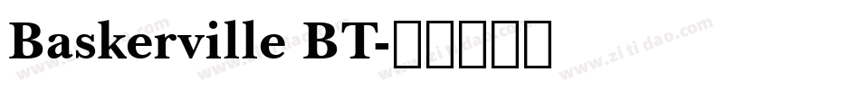 Baskerville BT字体转换